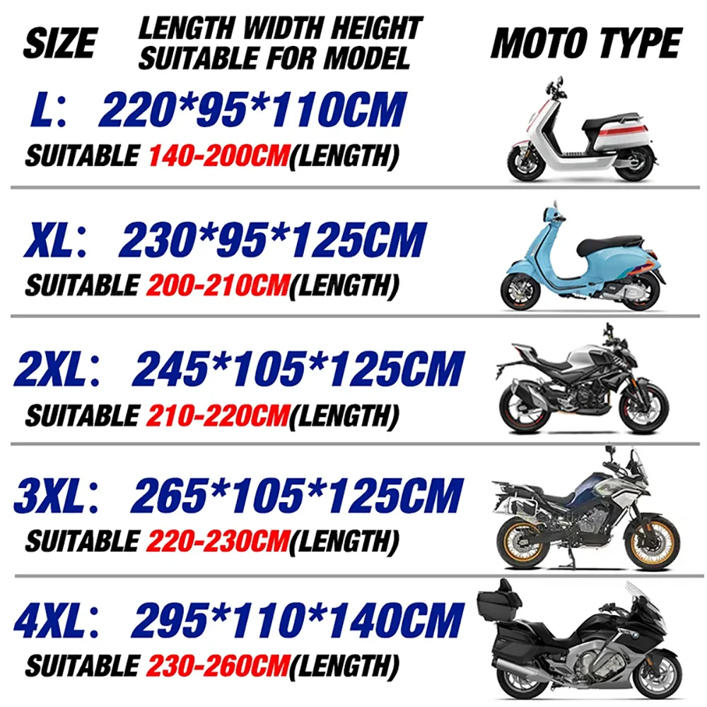 For Honda NT1100 CB1100X NT 1100 CB 1100 X Motorcycle Cover Thick 210D Waterproof Outdoor Uv Protective Dust Rain Sunshade