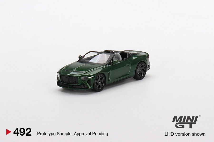 MINIGT 1/64 Bentley Mulliner Bacalar Scarab Green LHD MGT00492-CH Diecast Alloy Model Car Friends Gifts Collect Ornaments