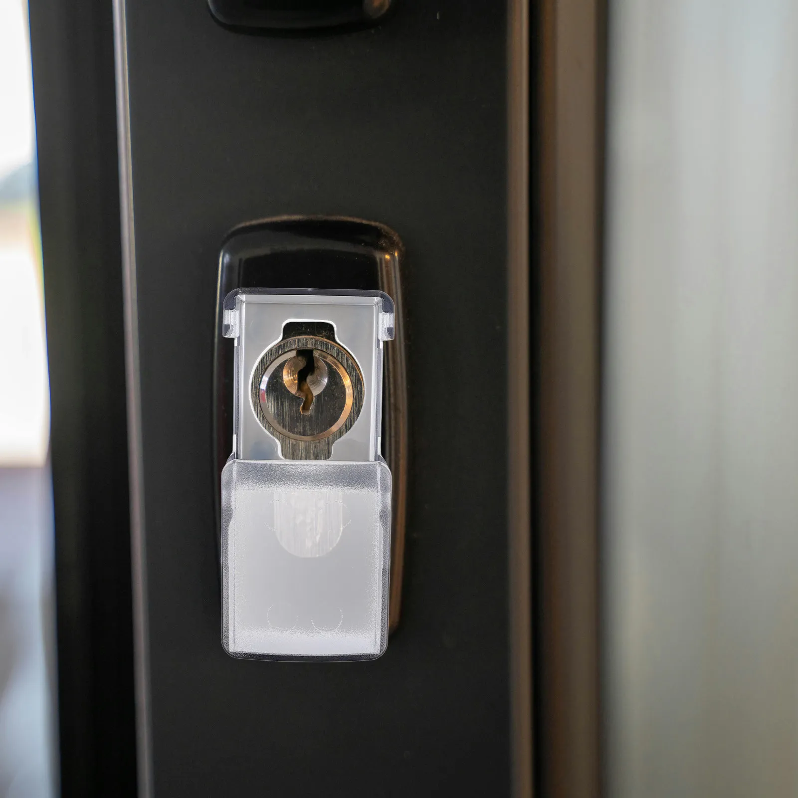 

Child Door Safety Lock Matte Finish Multi-Functional Door Handle Lock Preventing Child Locking Baby Proof Safety Locks