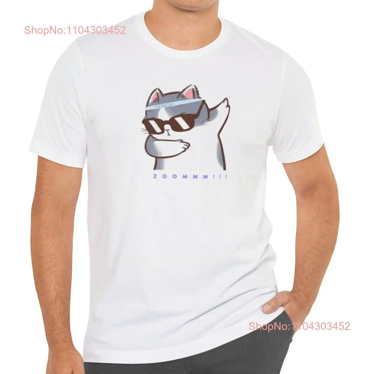 ZOOM CAT Jersey  T Shirt Streetwear cute clothing gift for him and her long or short sleeves