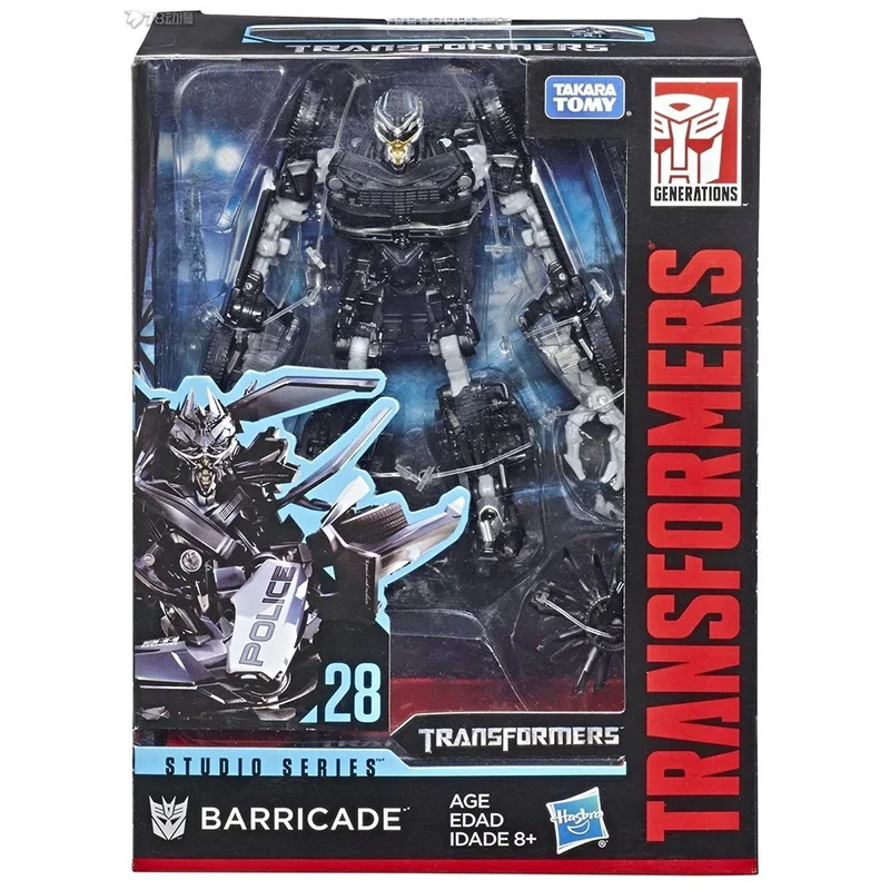 Habsro Transformers Studio Series SS28 Barricade 12Cm Deluxe Class Original Action Figure Model Toy Birthday Gift Collection