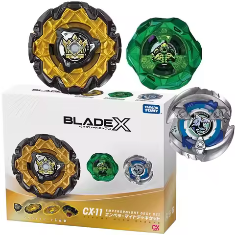 Takara Tomy Bey X CX-11 Emperor Mite Deck Set BURST BLADE CARD GAME BOARD GAMES