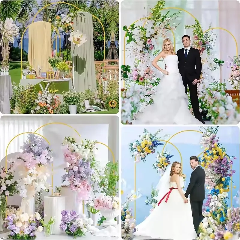 

1X2M Metal Wedding Arch Circular Balloon Stand for Party Decoration Birthday Baby Shower Event Backdrop
