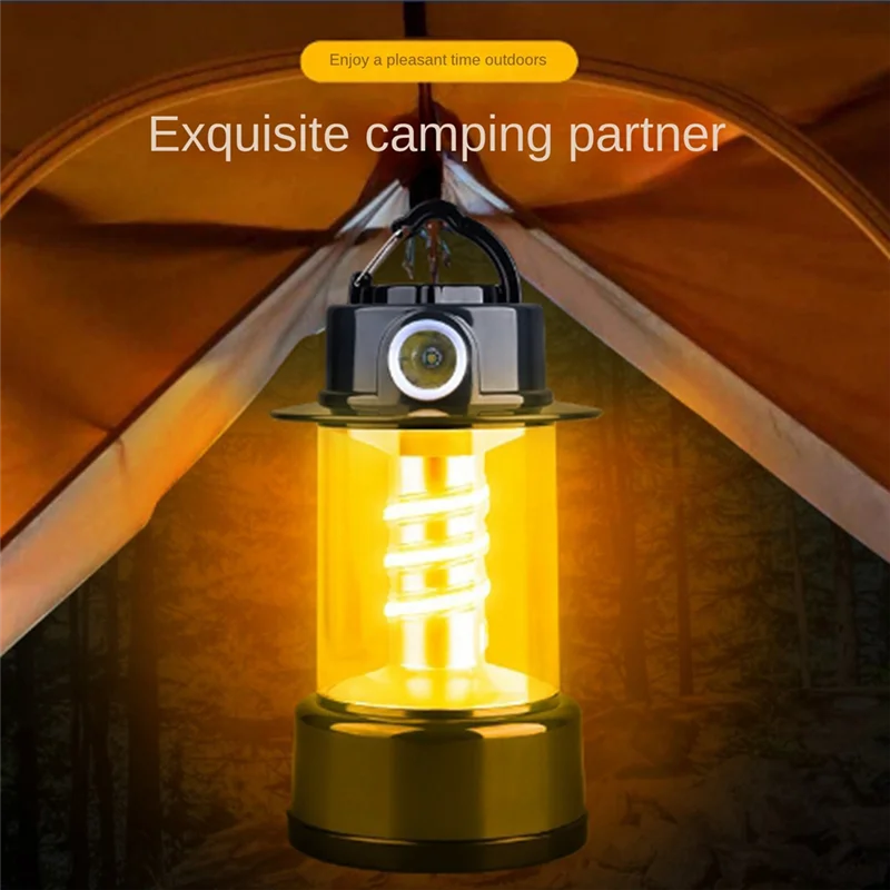 

AB09-LED фонарь для кемпинга, уличная лампа для кемпинга, перезаряжаемый подвесной светильник для палатки, водонепроницаемый светильник для кемпинга для аварийного питания