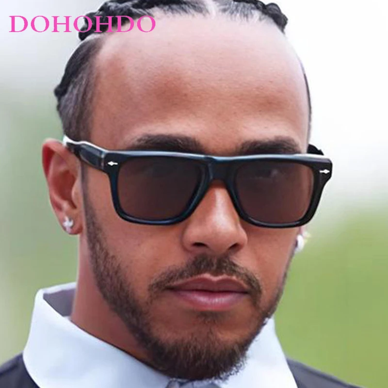 

2025 Fashion Brand Design Rivets Square Women Sunglasses Retro Big Frame Men Sunglass Driving Shade Eyewear Lentes De Sol UV400