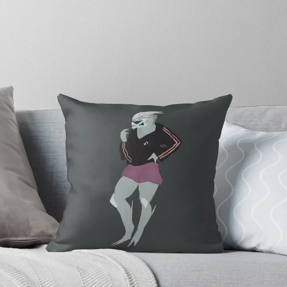

Garrus in Shepard's hoodie Throw Pillow pillow cover luxury Cushion Cover For Sofa Luxury Pillow Cover