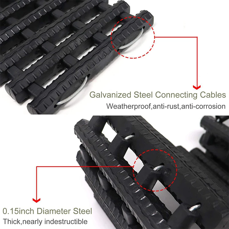 100cm Niversal 7T Vehicle Recovery Traction Tracks Sand Mud Snow Track Tire Ladder For Off Road 4x4 Auto Accessories ﻿