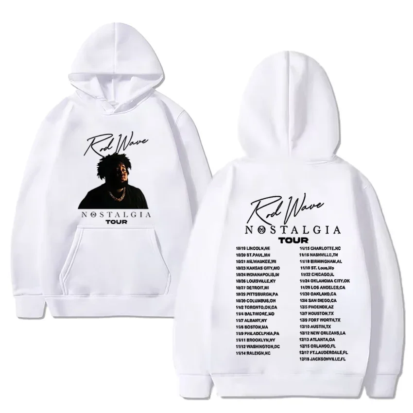 Rapper Rod Wave Hoodies Streetwear Y2k Hoodie Harajuku fashion Pullover Oversized Fleece Sweatshirt Long Sleeve Printed Hoody