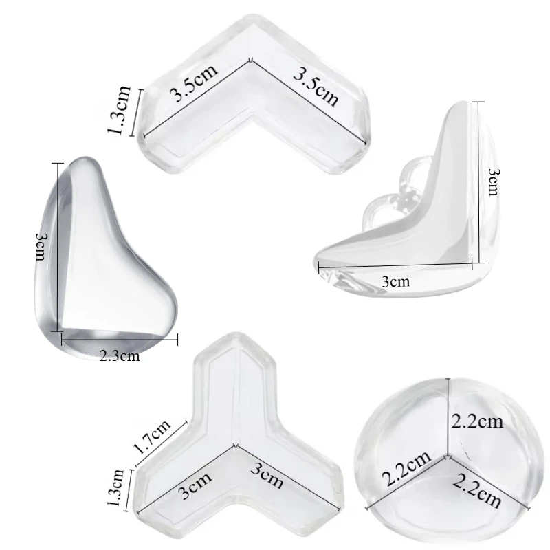 Baby Sicherheit Silikon Tisch Eckenschutz Möbel Kantenschutz Abdeckung Transparent Kinder Anti Kollision Kantenschutz – Detail 1
