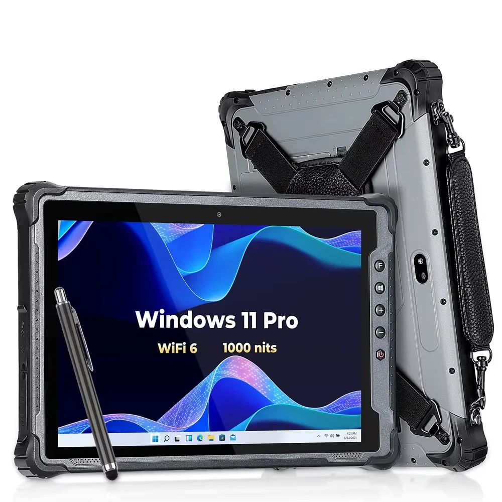 10-Inch Rugged Windows Tablet PC N100 8G+128G RAM ROM Portable Outdoor 1000nit IP65 Waterproof Industrial Grade CPU