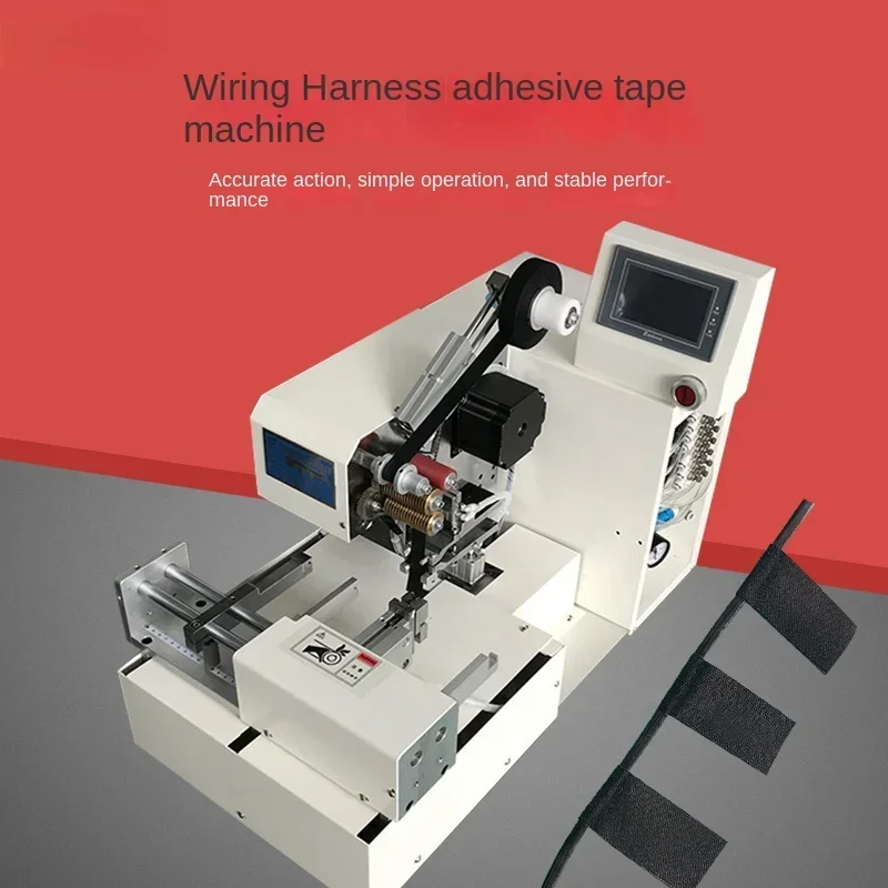 Hot salesSingle-line identification of cable and wire contact screen of micro-adhesive tape machine High-speed flat line cutting