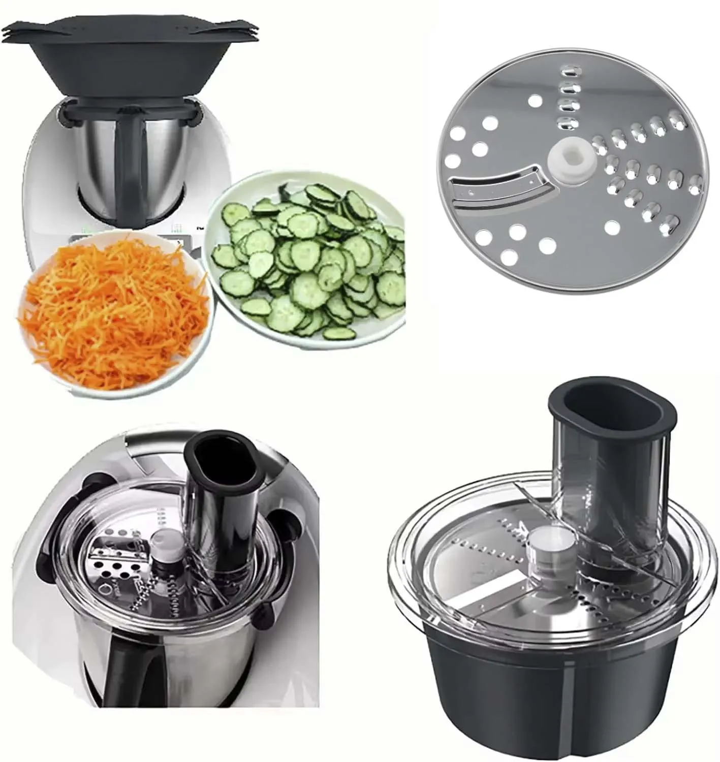 Thermomix Vegetable Cutter Blender Accessories for thermomix TM5 TM6 Stainless Steel Multifunctional A+B Cutter Set