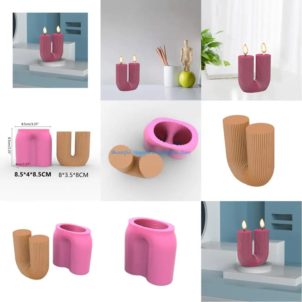 

E56A 3D U Epoxy Resin Casting Mold Ornament Mould Jewelry Making Tool