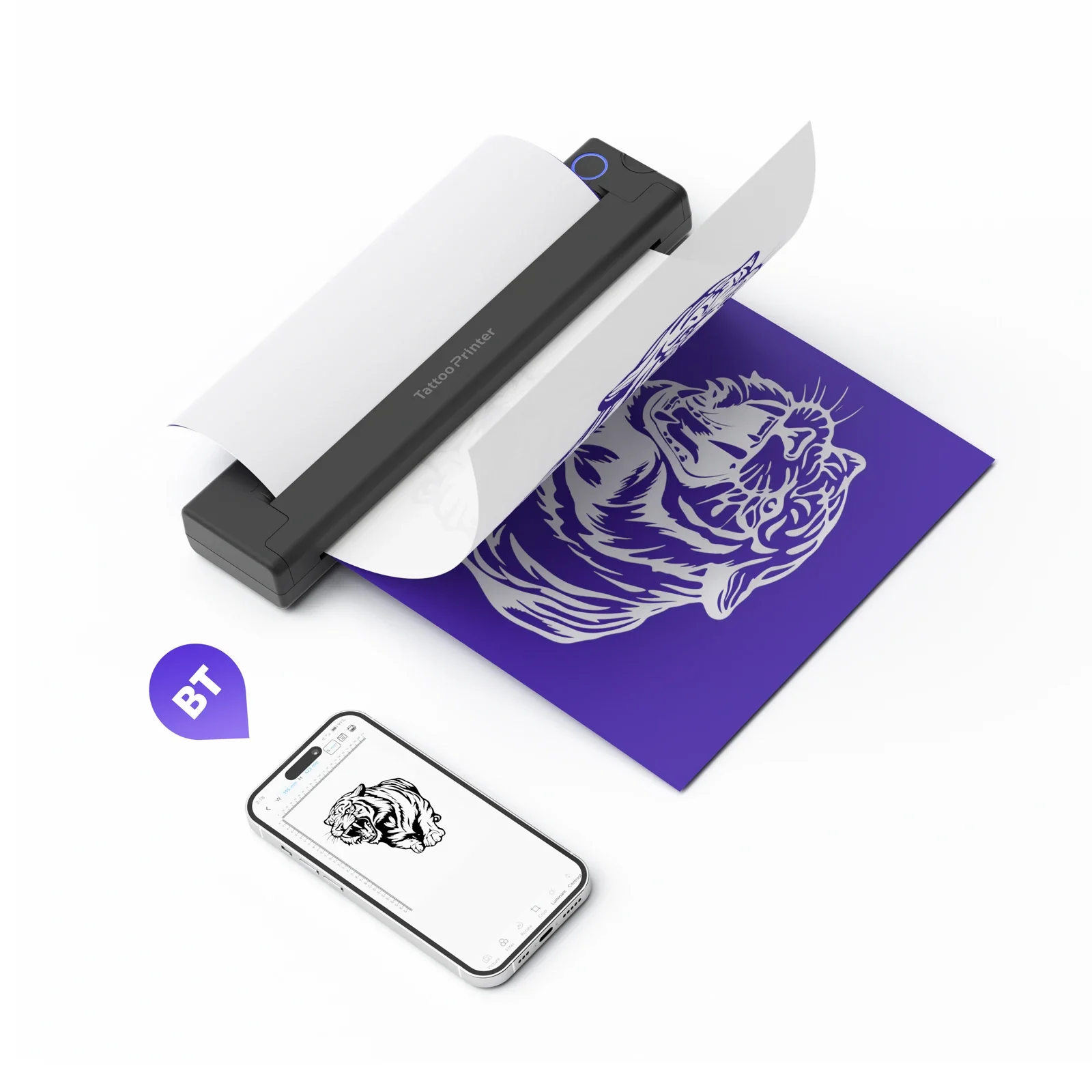 

2026 LUCK JINGLE Portable Tattoo Printer Tattoo Stencil Printer For Tattooist Temporary Tattoo Printing Machine