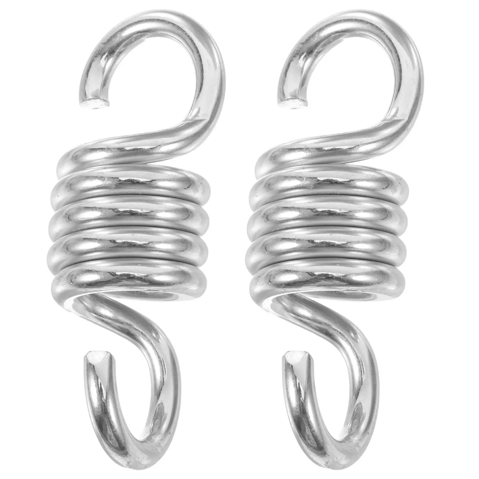 2PCS Φ6 5xΦ34x95 해먹 의자 용 스윙 스프링 헤비 듀티 야외 파티오 행거 스틸 연장 스프링 교수형 액세서리