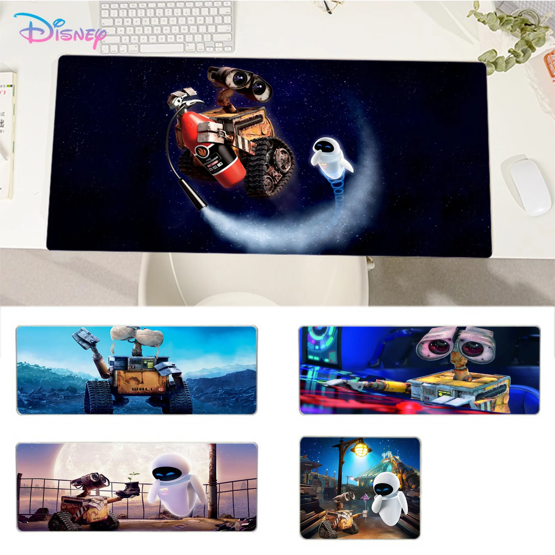 Disney WALL-E Mousepad Beautiful large gaming mousepad L XL XXL gamer mouse pad Size for Game Keyboard Pad for Gamer