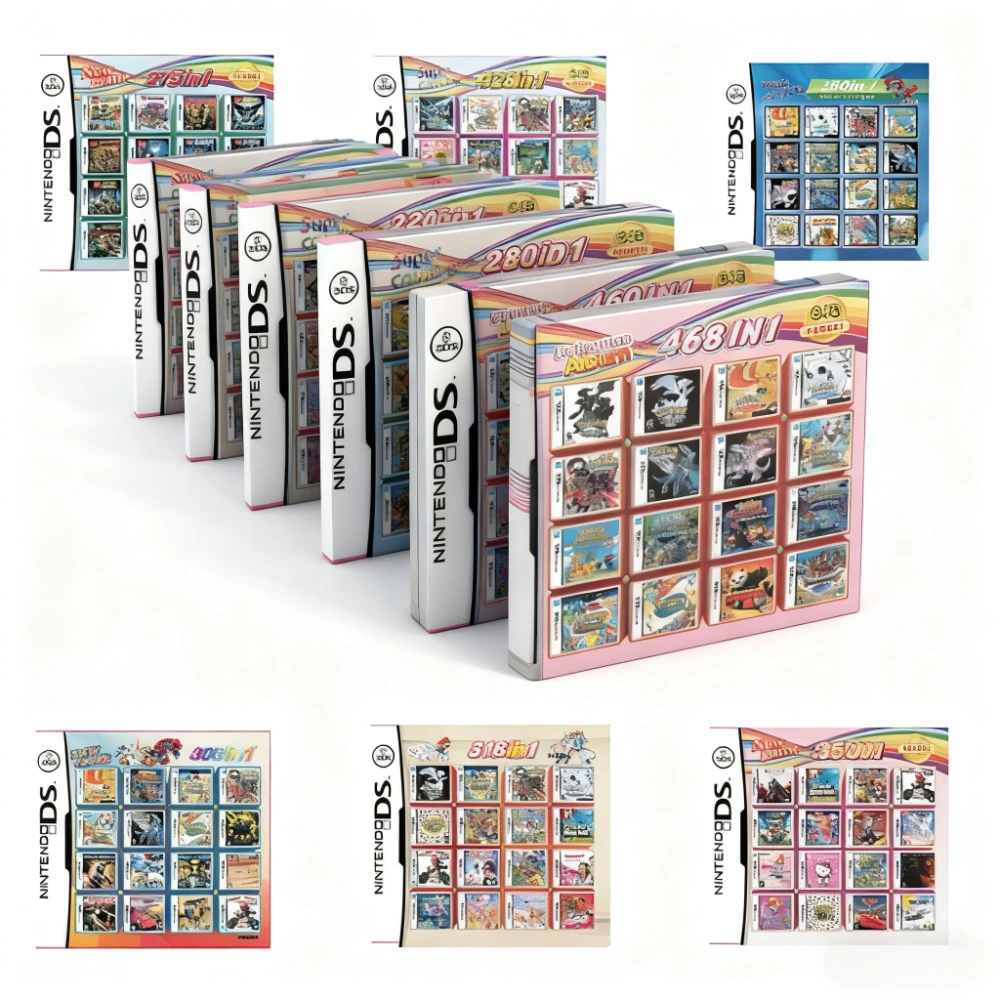 4300 in 1 Compilation DS NDS 3DS 3DS NDSL Game Cartridge Card Video Game Handheld Player (R4 card)