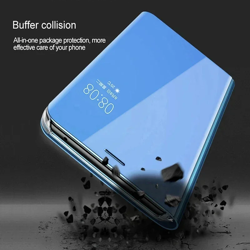 Luxury Mirror Flip Cover For Samsung Galaxy S24 S23 S22 S21 S20 Ultra For Note 20 Ultra Note 10 9 8 S10 S9 Plus For S10 S9 Case