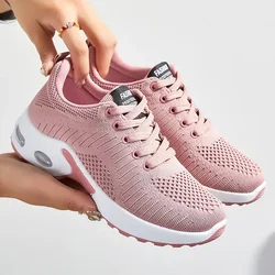 Women's Sports Shoes Spring And Autumn New Mesh Front Strap Comfortable Air Cushion Lightweight Running Shoes Casual Women's Sho