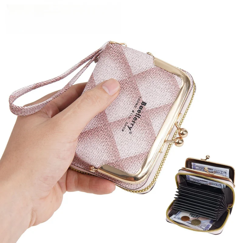 

Ins Multi-Functional Wallet, New Women'S Coin Purse, Small Diamond-Shaped Zipper Organ Card Case, Accessory Storage Bag
