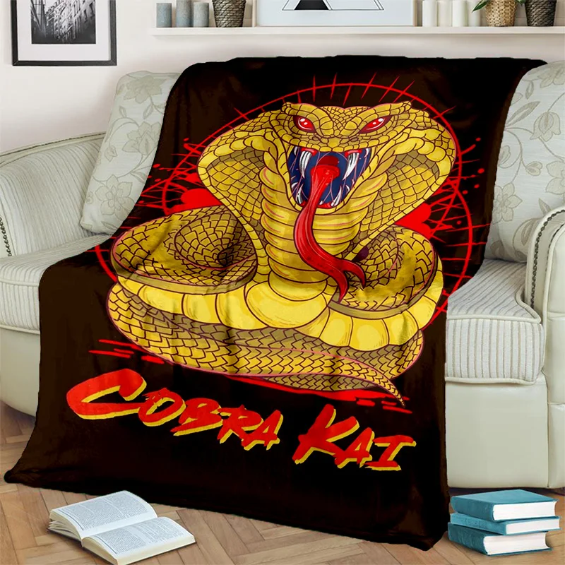 

3D Cobra Kai Amanda TV Karate Blanket,Soft Throw Blanket for Home Bedroom Bed Sofa Picnic Travel Office Rest Cover Blanket Kids