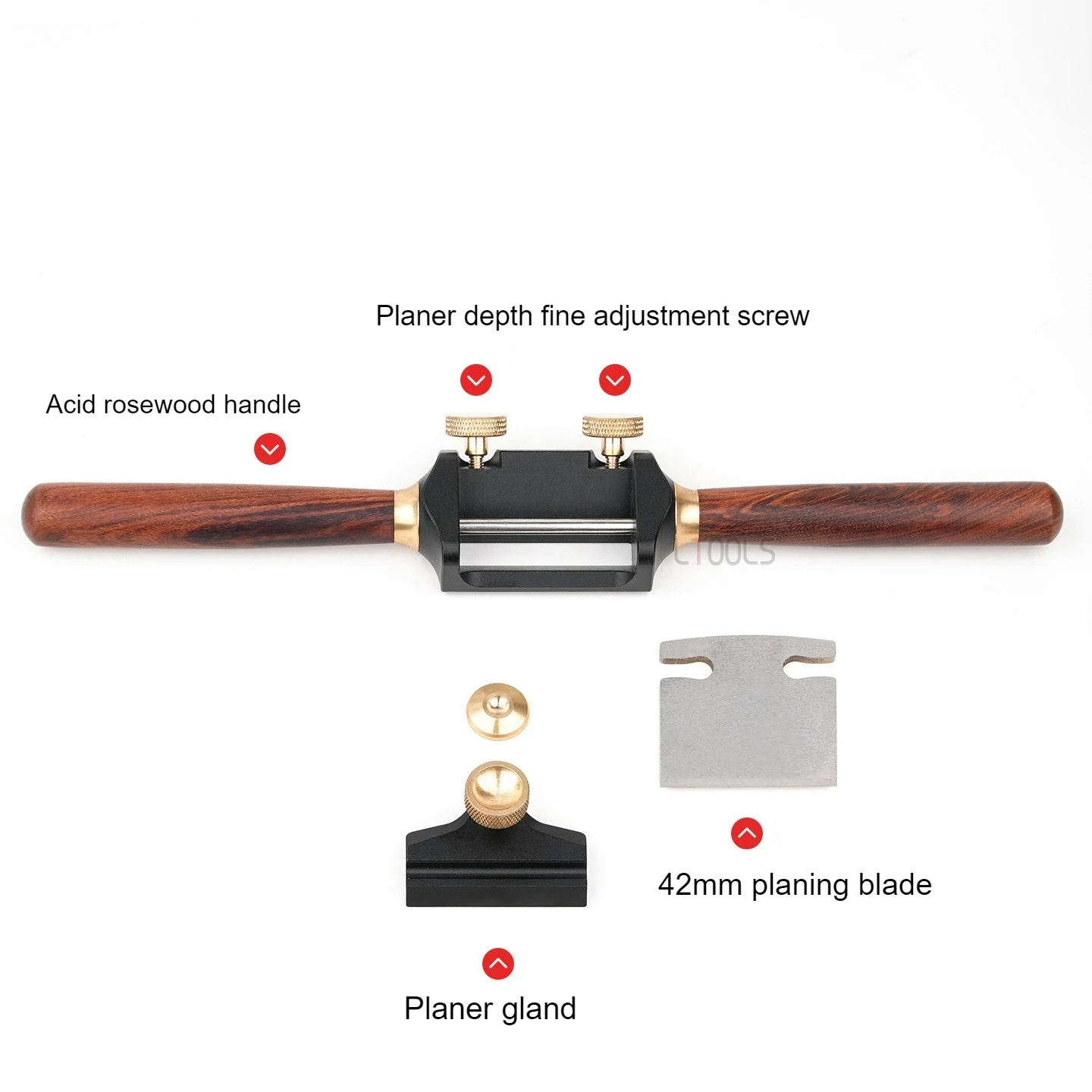 Flat Curved Base Mini Manual Spoke Plane Adjustable Wood Plane DIY Spoon Musical Instrument Wood Carving Craft Tool