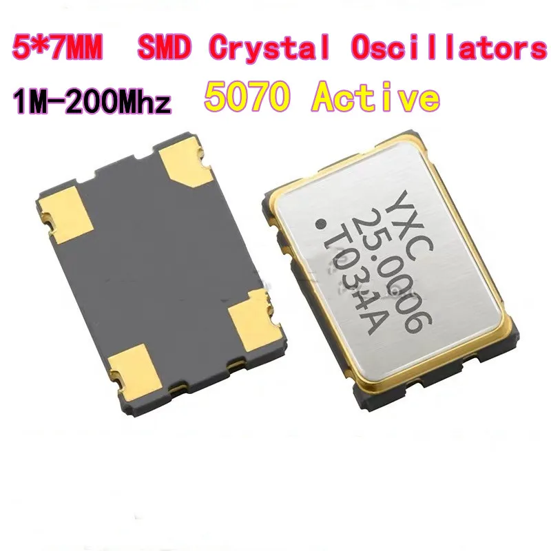5個 5070 アクティブSMD水晶発振器 5*7 5070 4M 6M 8M 10M 20M 25M 24M 27M 30M 32M 40M 48M 50M 4M 6M 8M 10M 12M 32Mhz 32.768M