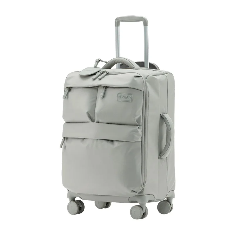 Upgrade ultra-light suitcase female password suitcase 20-inch boarding case waterproof canvas trolley case