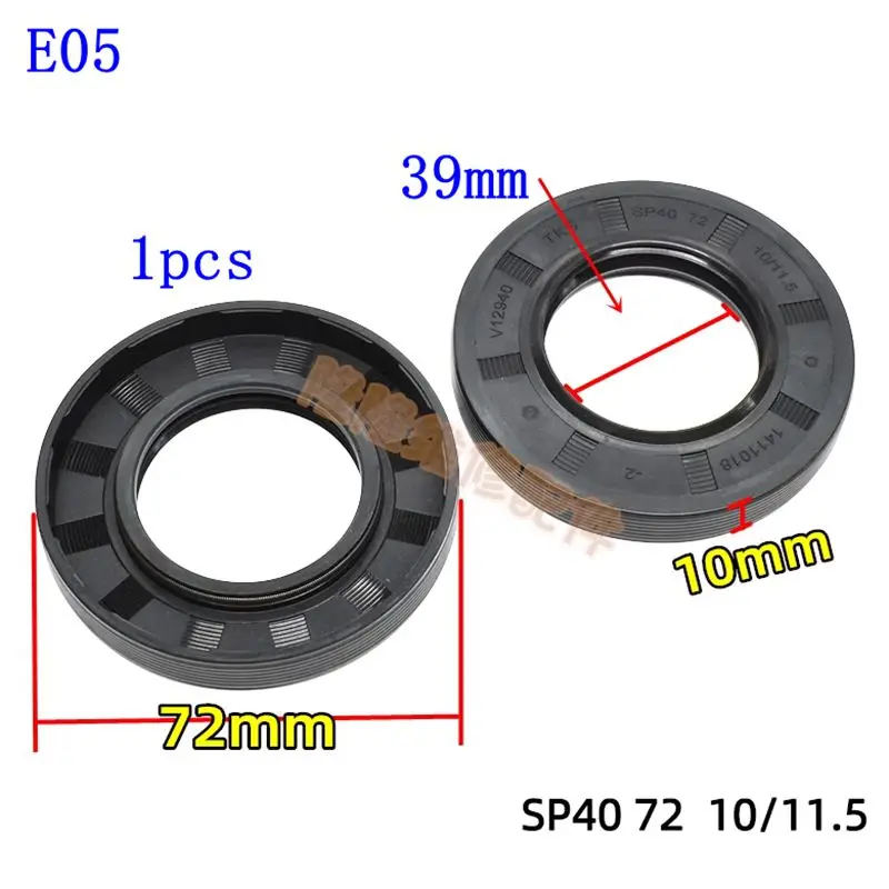 Joint d'eau pour machine à laver 40 72 10/11.5, pièces d'anneaux pour bancs