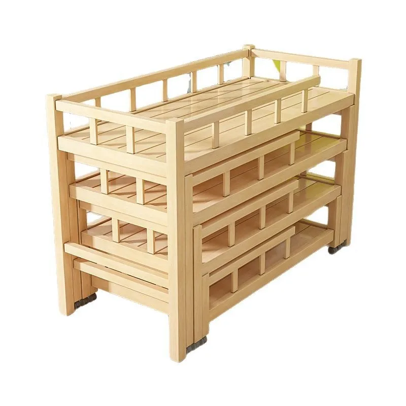 

Four-layer stacked bed, kindergarten care class primary school students pine up and down
