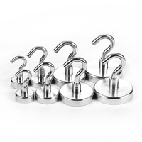 Multi-Purpose Strong Magnetic Hooks Storage Neodymium Magnet Hook Kitchen for Key Coat Spoon Hang Bathroom Accessories