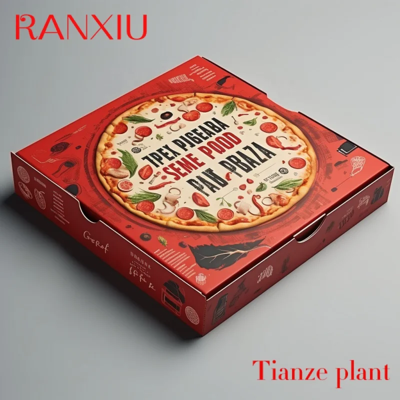 

Custom customize 40x40 circle cardboard pizza logo boxes large size 10 12 14 16 inch