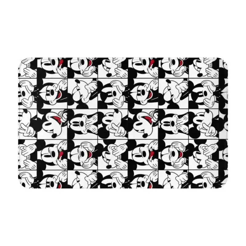 Custom Cartoon Anime Tv Mickey Mouse Doormat Anti-Slip Bath Kitchen Mat Garden Garage Floor Door Entrance Carpet Rug