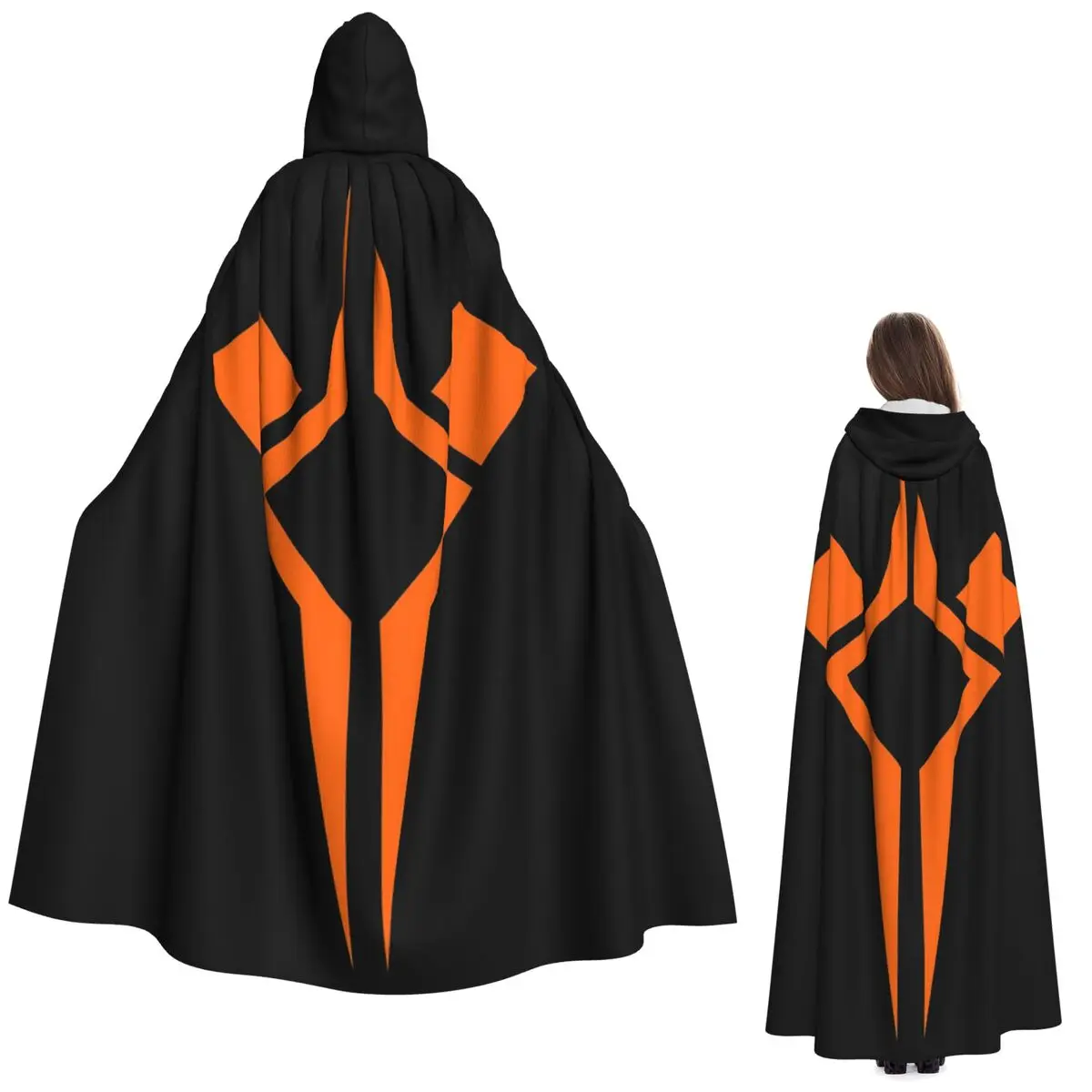 Ahsoka Emblema Capa larga con capucha Bruja Disfraz medieval Capa de cosplay Abrigo de Halloween Adulto Unisex