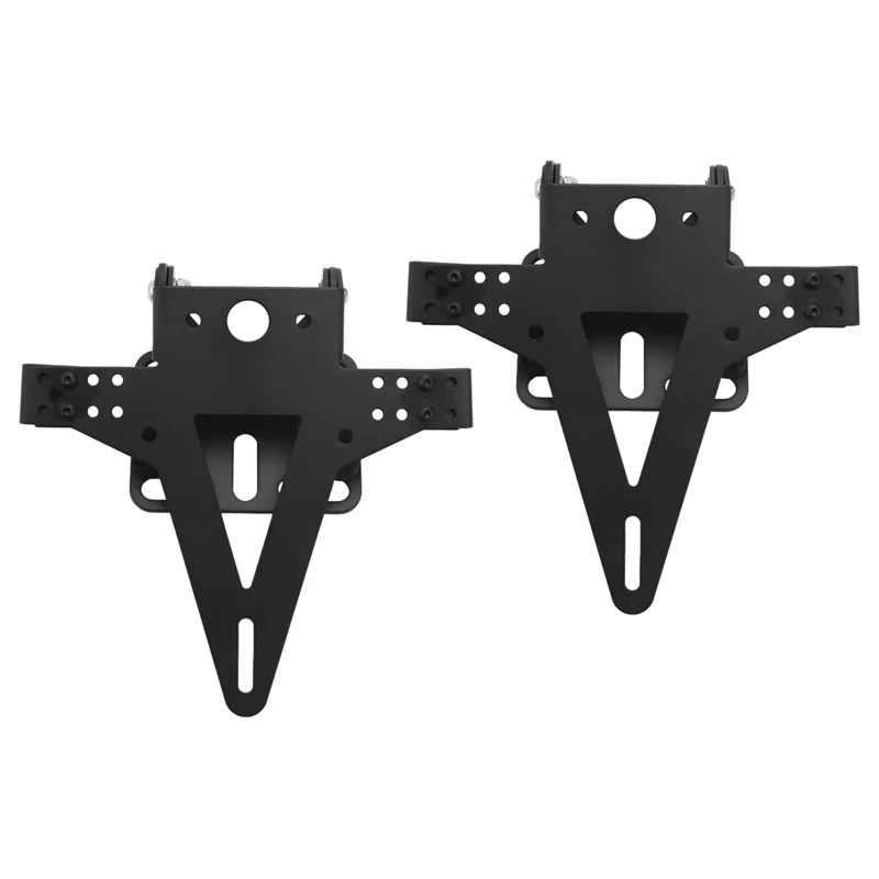 2X Motorcycle Adjustable Angle License Number Plate Frame Holder Bracket For Yamaha Yzf R1 R3 R6 R15 R25 Fz6 Mt-07 Mt 07