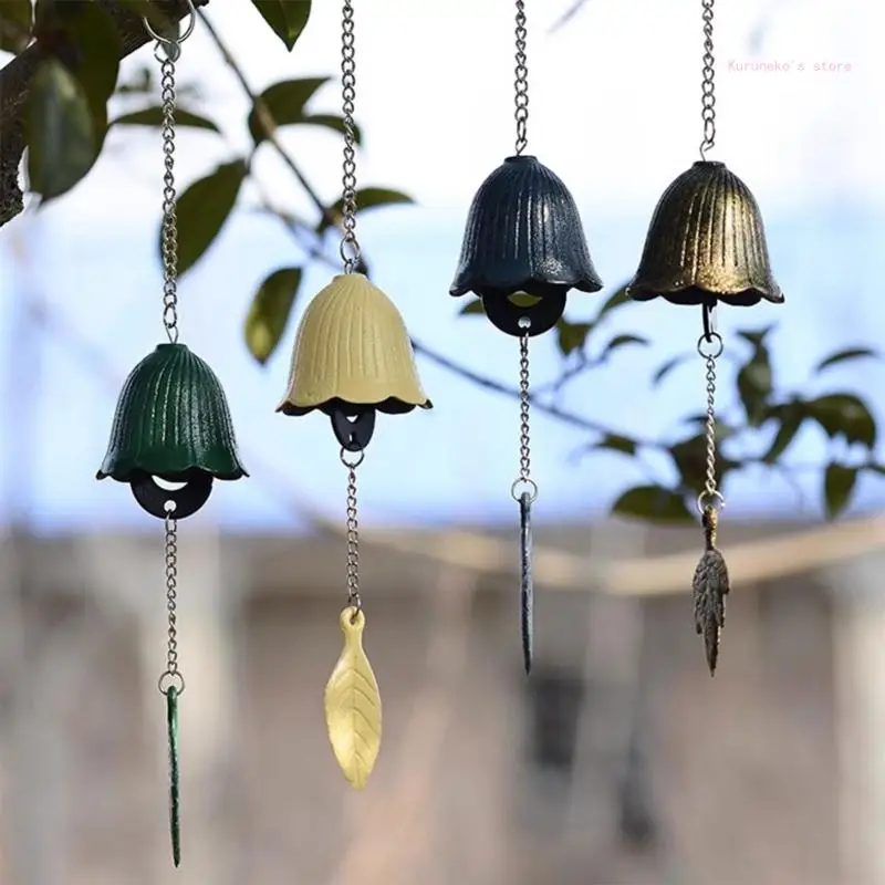Campanelli eolici giapponesi in ferro portafortuna, simbolo buona fortuna, decorazioni versatili da appendere, piacevoli da
