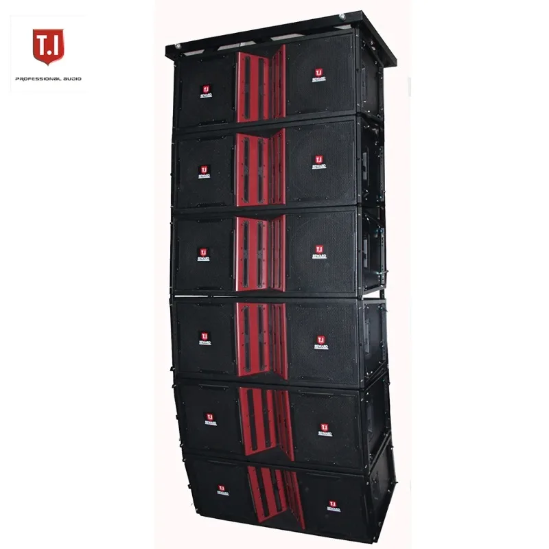 Dual 15 Inch Three Way Neodymium Waterproof Line Array Long Distance Stage Audio Speaker - view 4