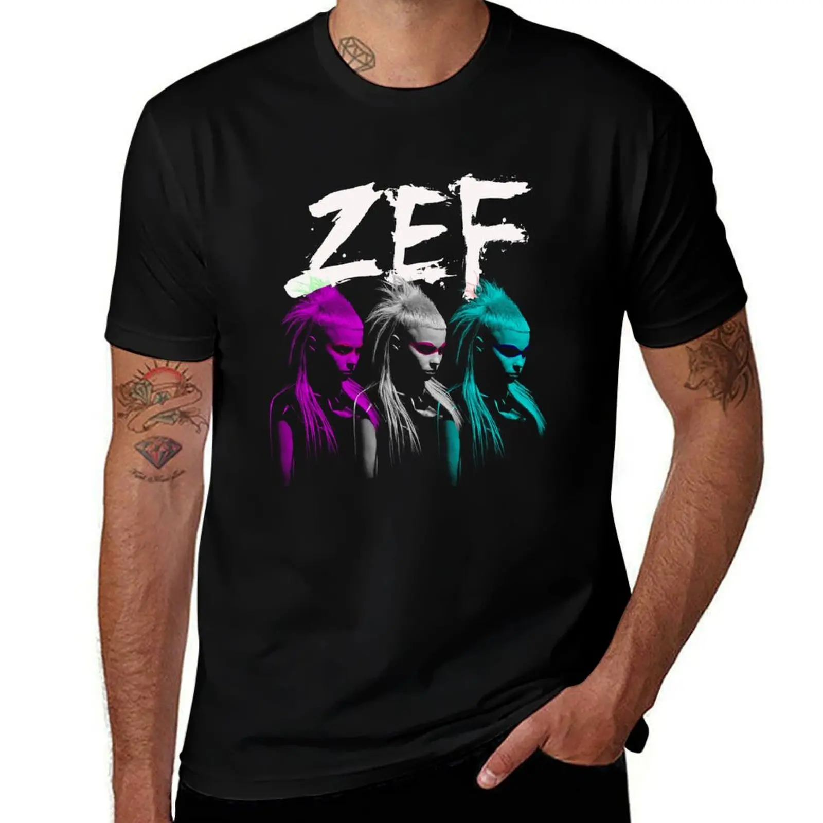 

ZEF Style South African Die Antwoord Rap n Rock Star Music T-Shirt funny t shirts man cotton tshirt 100% T-Shirt