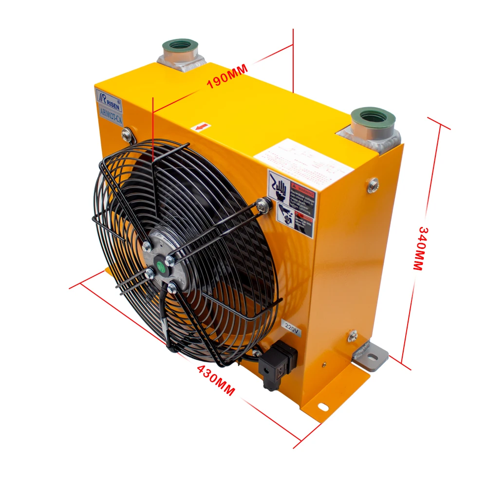 

AH1012T-CA Гидравлический воздушный охладитель Масляный радиатор с воздушным охлаждением Серия AF Гидравлические алюминиевые масляные охладители с пластиной 100 л/мин
