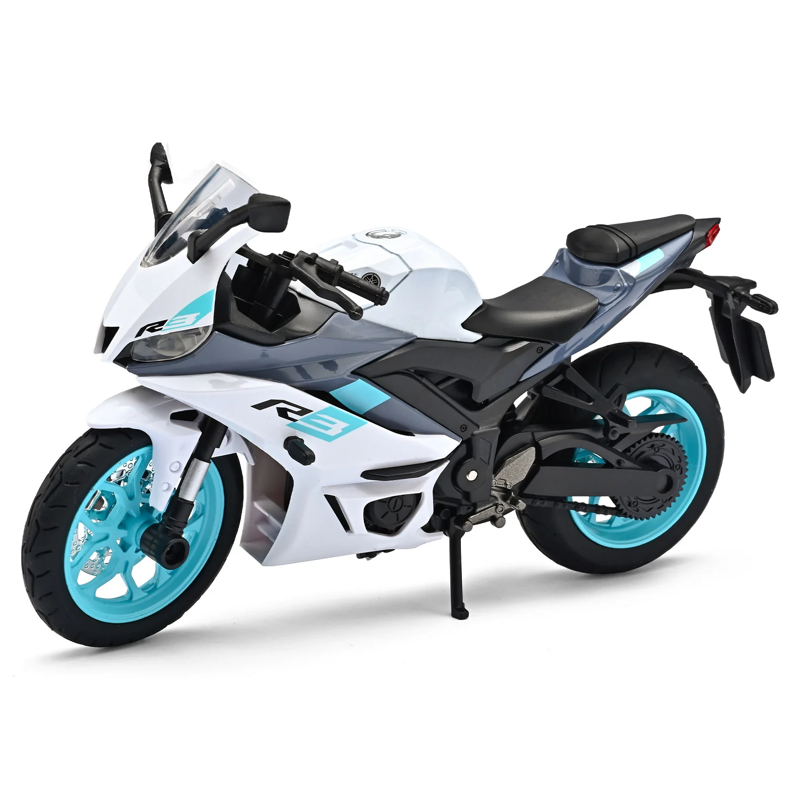 1:12 Yamaha YZF-R3 R3 alliage rue sport moto modèle moulé sous pression en métal piste course moto modèle son lumière enfants jouet cadeau