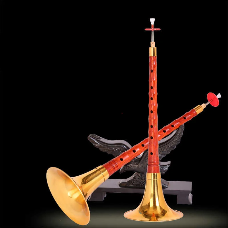 High-Quality D Key Ebony/rosewood Suona Instrument Set - Traditional Chinese Wind Musical Instrument for Beginners