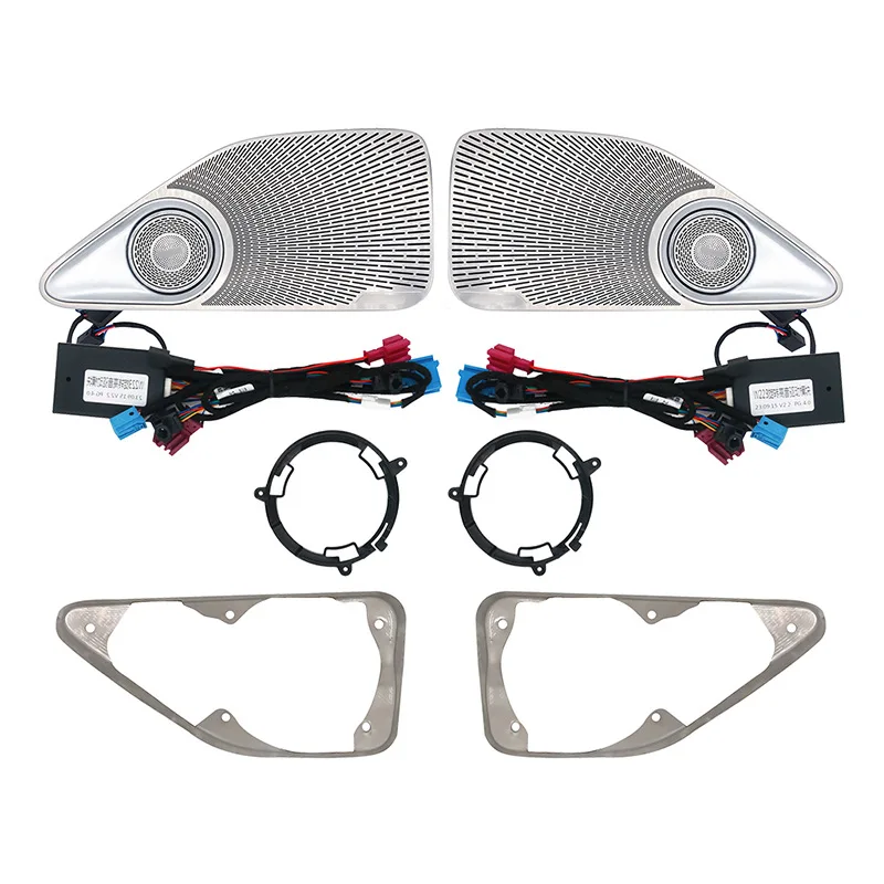 For Mercedes-Benz New S-Class Maybach W223 4D Rear Door Rotating Tweeters Sync With Original Car 64 Colors Ambient Lighting