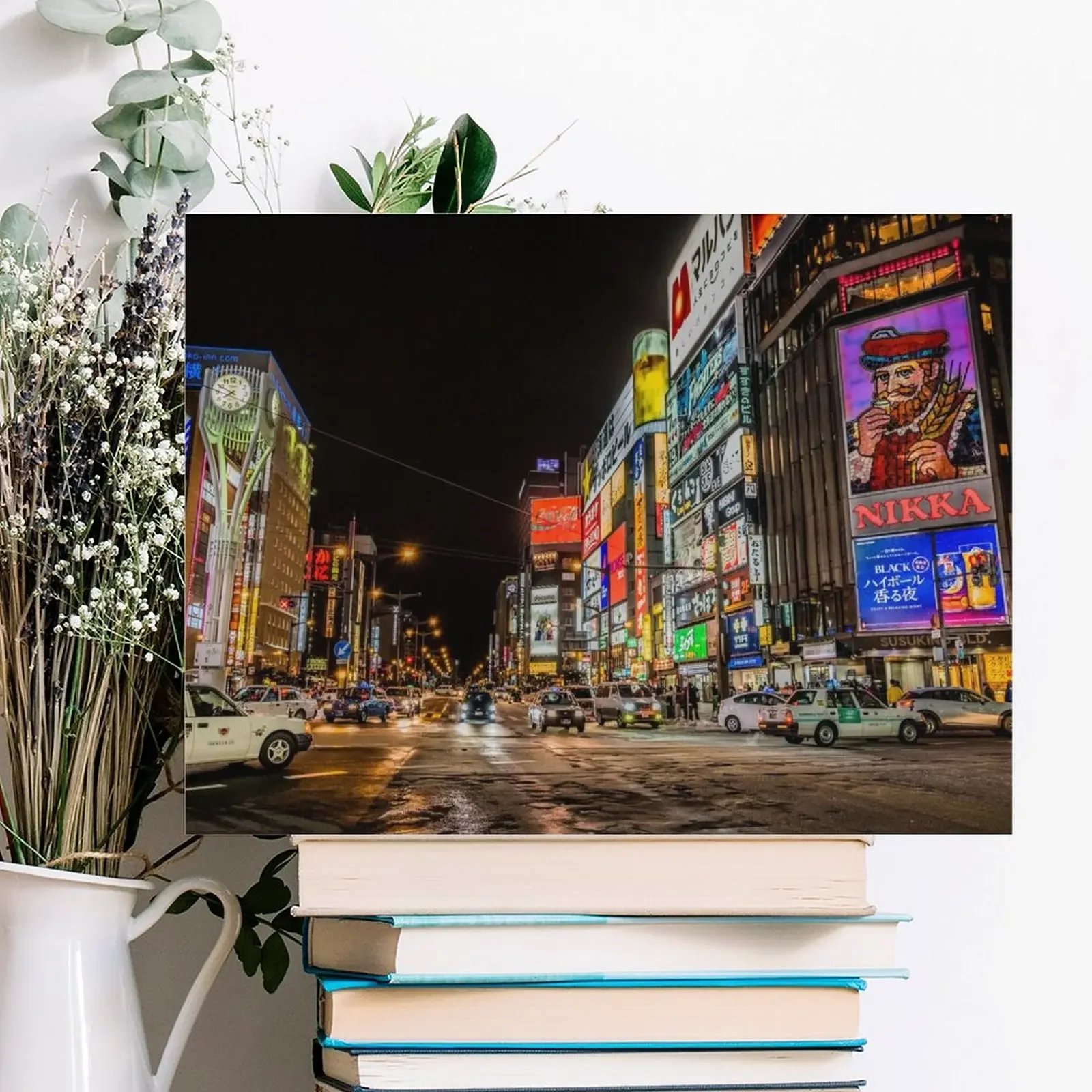 Susukino District Sapporo Canvas Painting Poster Garage Wall Mural Cinema Personalized Mural Framed Wall Paintings