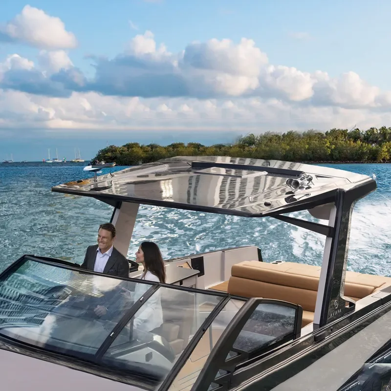 for Market-approved luxury yacht with tugboat trailer powered aluminum boat 5900mm long 8-person ride CE certified offshore