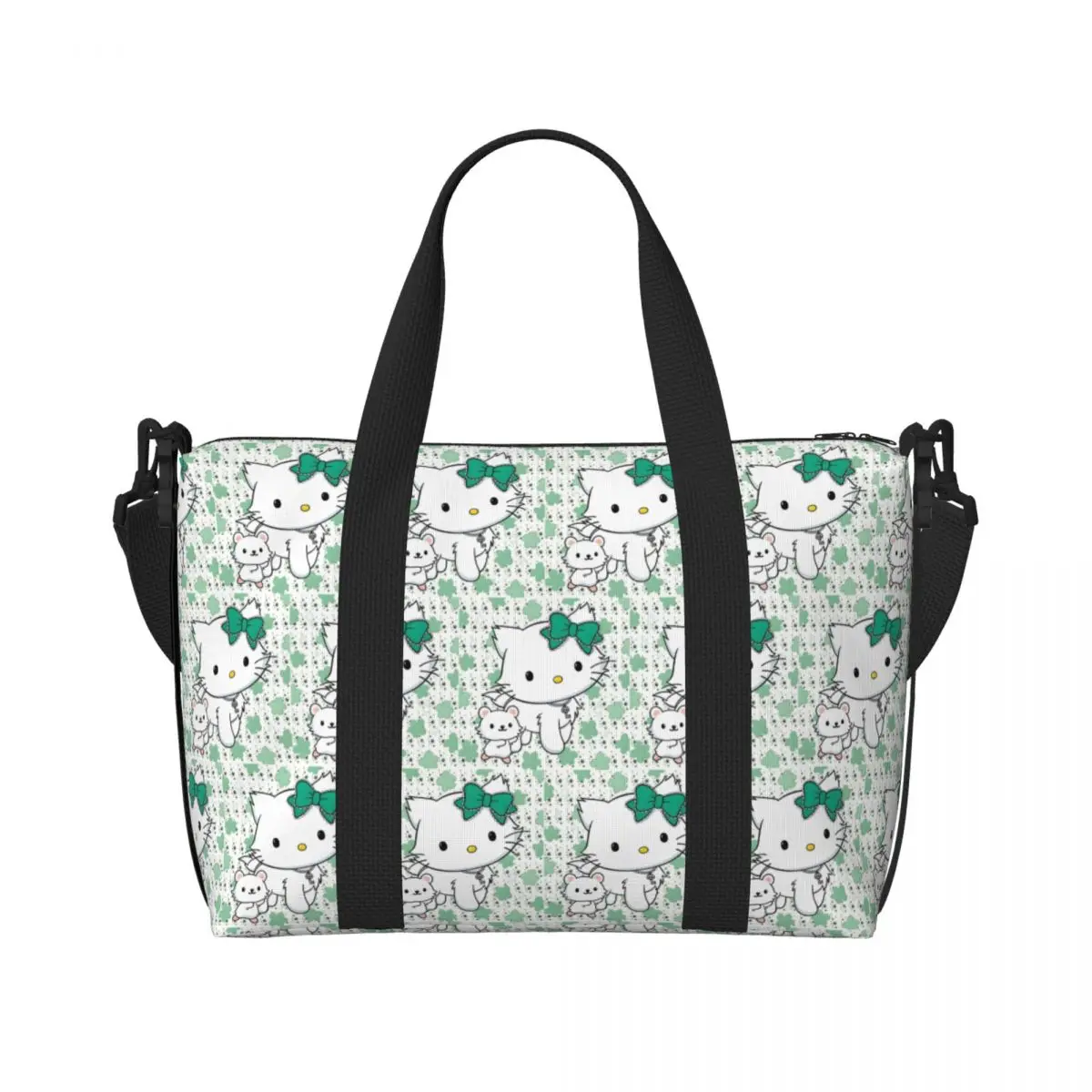 

Custom Anime Charmmy Kitty Tote Bag Women Large Capacity Cute Cartoon Gym Beach Travel Bags