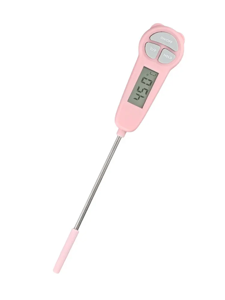 1pc High Precision Food Thermometer Kitchen Baking Baby Bottle Thermometer Electronic Probe Type Milk And Oil Temperature Gauge