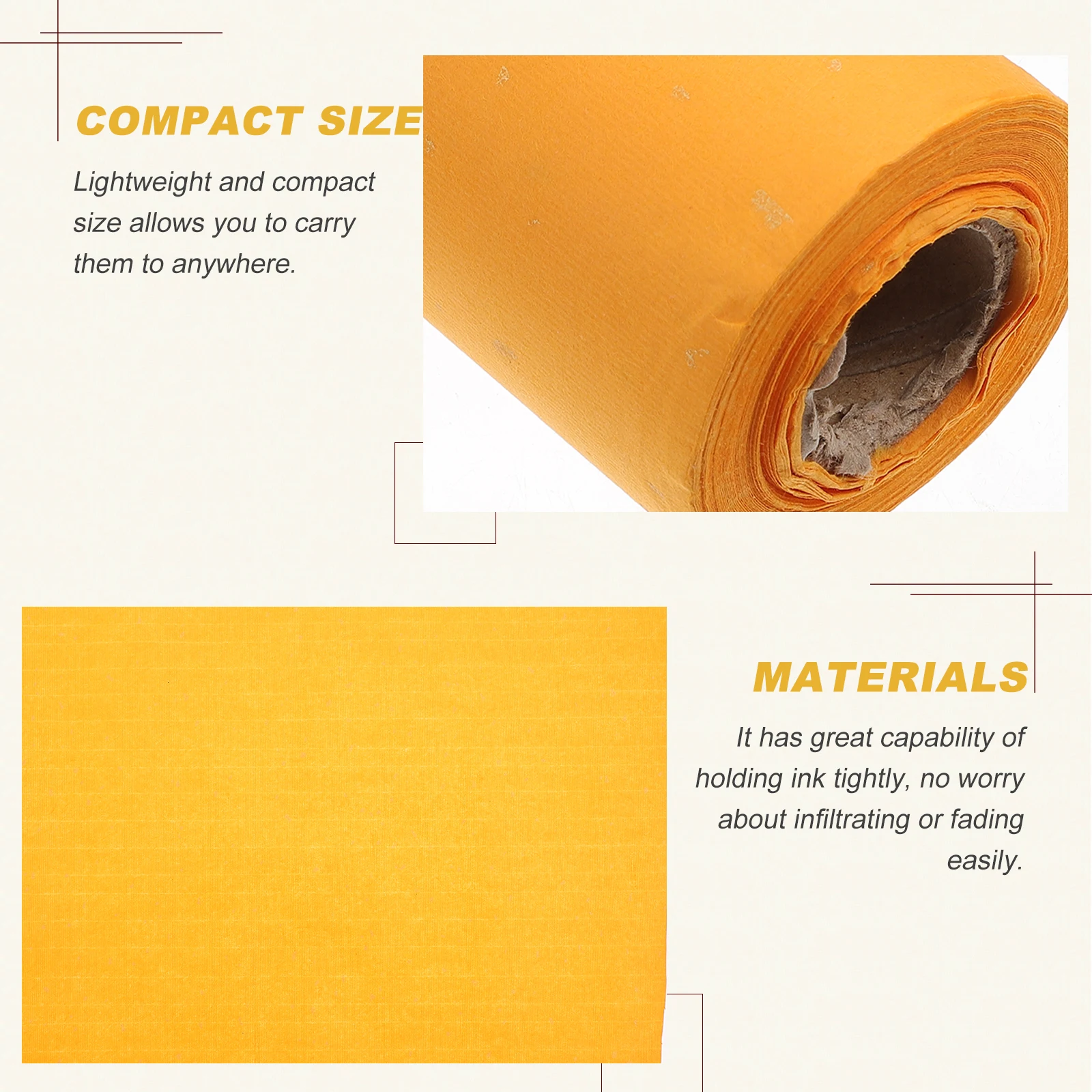 1 Roll Xuan For Writing Painting Premium Calligraphy Sheet Long-Lasting Ink Lightweight Portable Art Paper Roll Suitable For