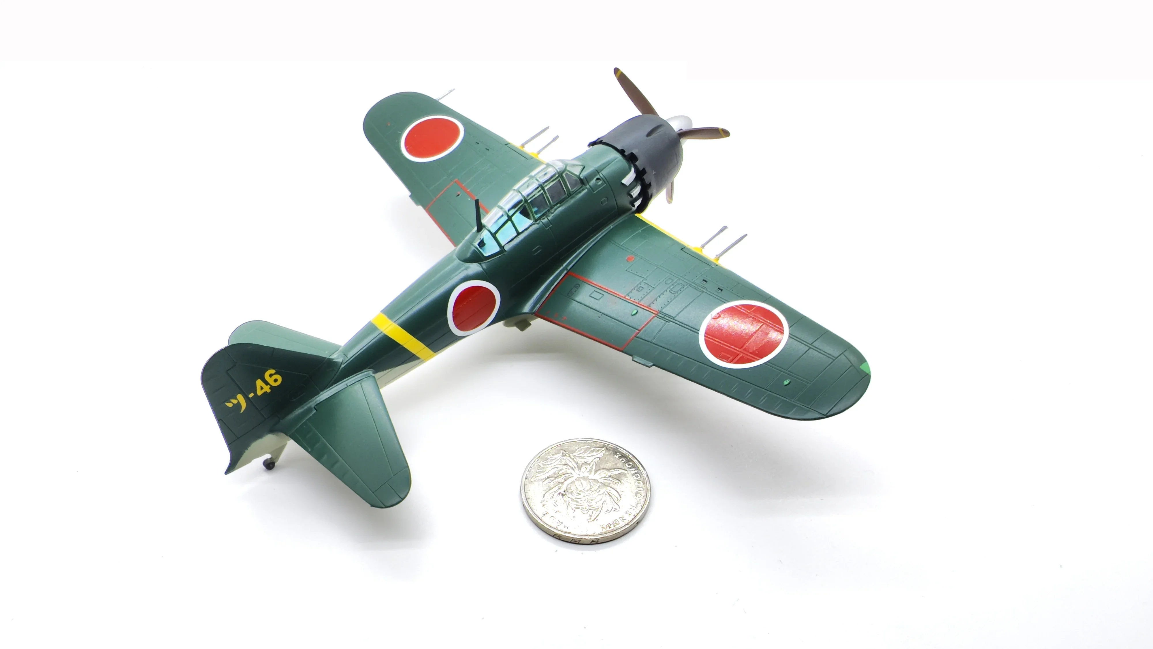 Out-of-print EM36352 1:72 Japanese A6M5 Zero fighter model  Finished product collection model