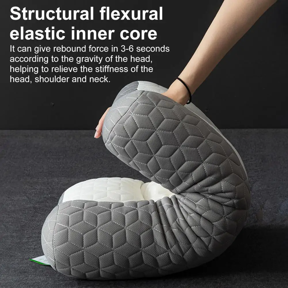 Neck Traction Pillow Latex Restiva Pillow for Sleep Neck Pain Relief with Feel Slow Rebound Elasticity Machine for Ultimate