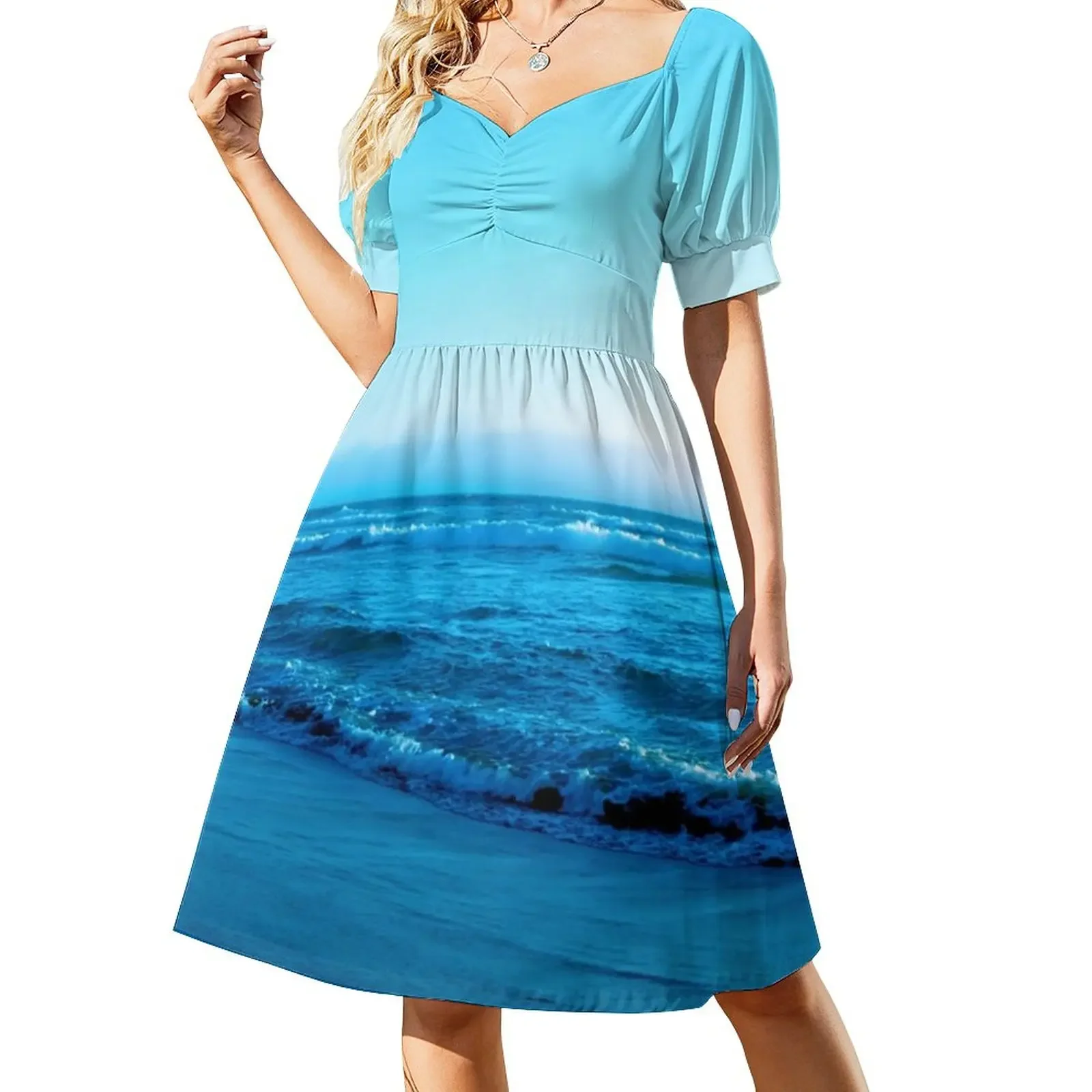 

A very beautiful beach Short-Sleeved Dress women's dresses luxury luxury evening dresses 2025 Women's summer long dress